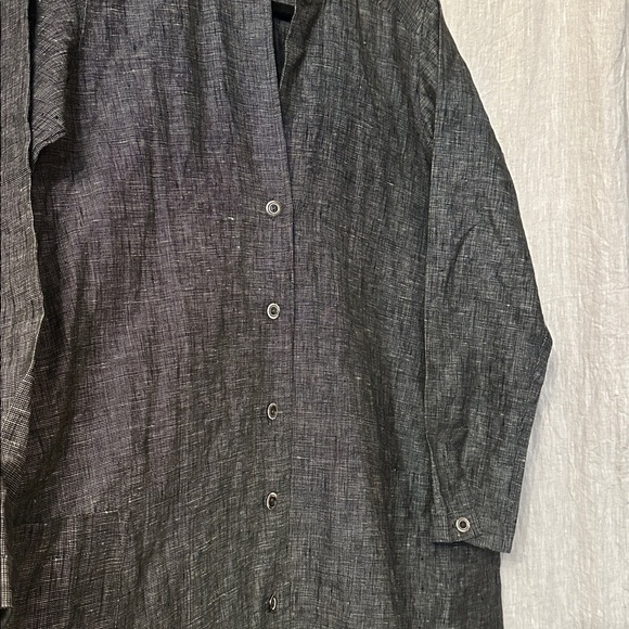 Pure Linen Handmade Coat - Picture 7 of 16